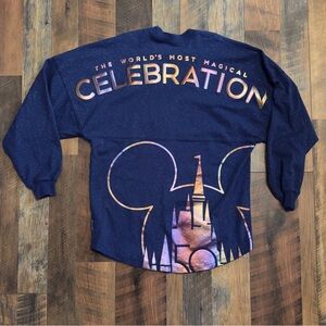 Disney 50th Anniversary World’s Most Magical Celebration Blue Spirit Jersey xs